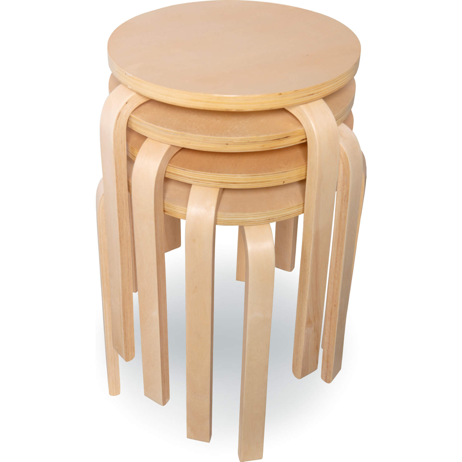 Linon Bentwood Stool - Thumbnail 2
