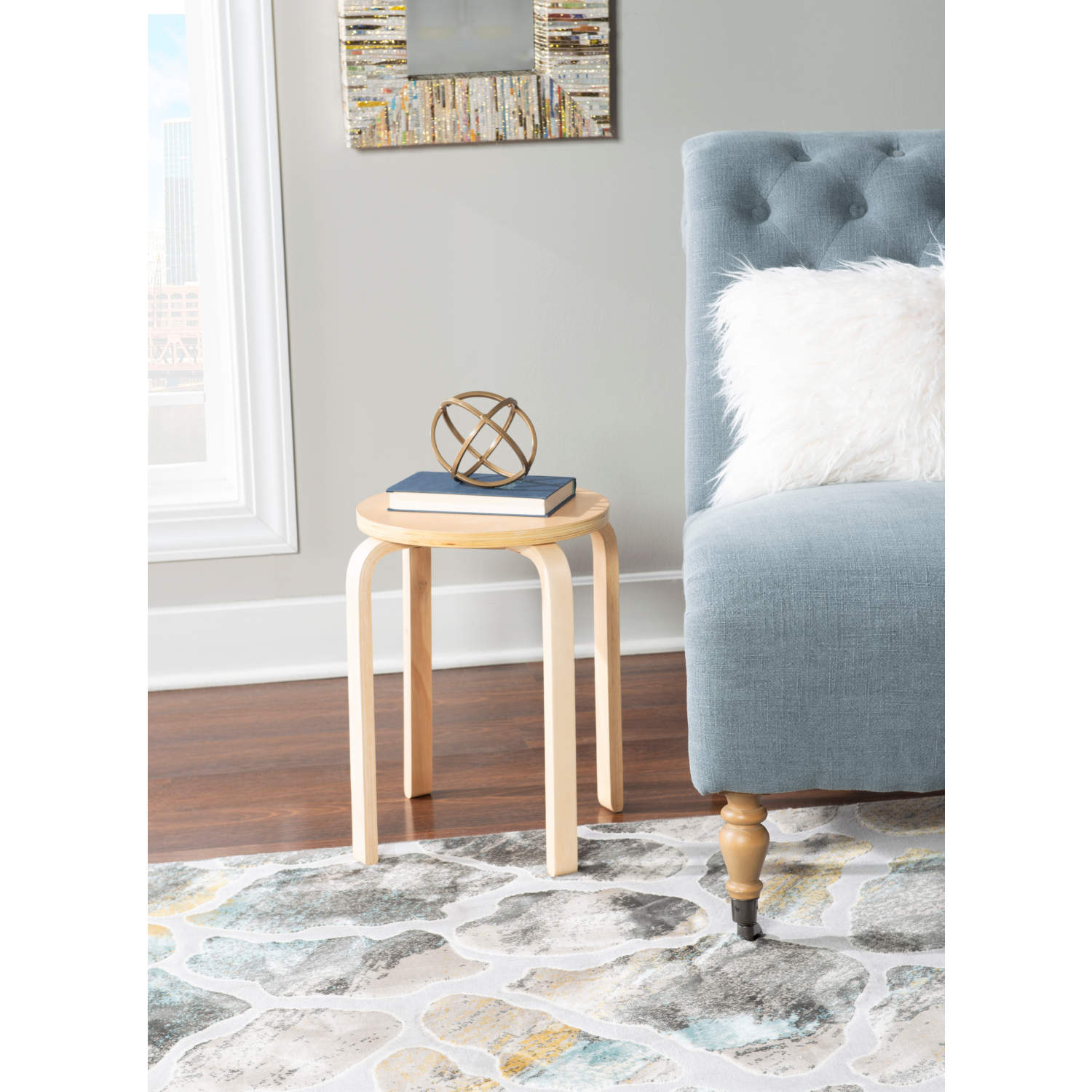 Linon Bentwood Stool