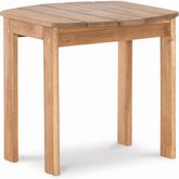 Adirondack Outdoor End Table in Acorn Finish Wood