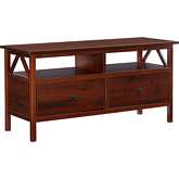 Titian 43" TV Stand in Antique Tobacco Finish Wood