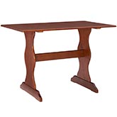 Chelsea 43" Nook Dining Table in Walnut Brown Finish Wood