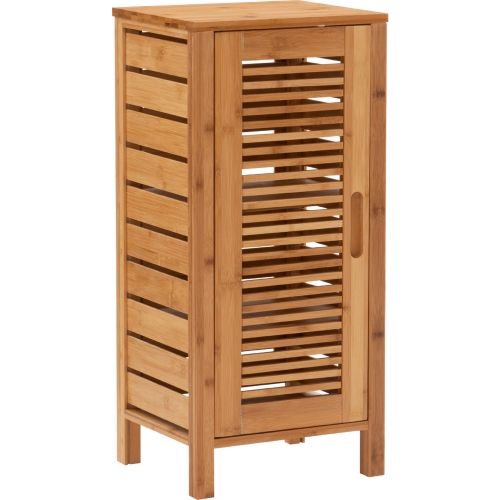 Bracken 1 Door Floor Cabinet in Natural Finish Bamboo