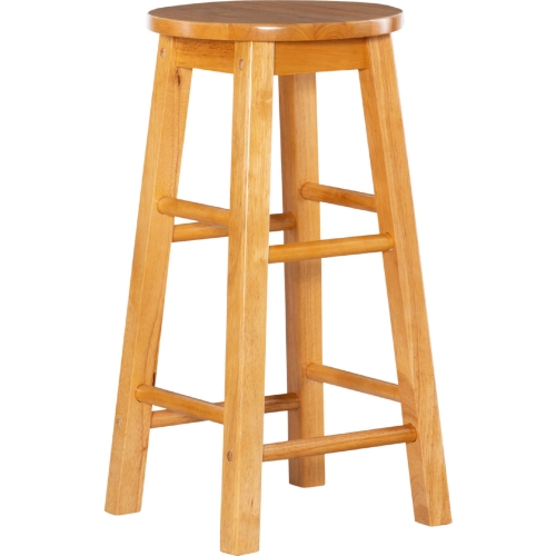 Linon 24" Counter Stool in Natural Finish Wood