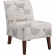 Lily Accent Chair in Butterfly Pattern Fabric
