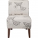 Lily Accent Chair in Butterfly Pattern Fabric