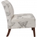 Lily Accent Chair in Butterfly Pattern Fabric