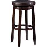 Maya 29" Bar Stool in Brown Leatherette & Wood
