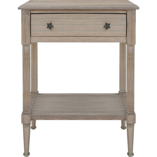Seaboard End Accent Table in Natural Finish Wood