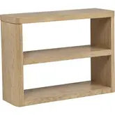 Gertrude 40" Console Table with Shelf in Natural Brown Finish Wood