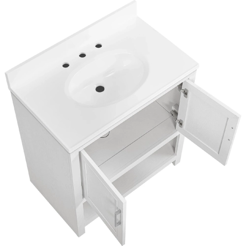 Blakely 31" Vanity w/ Mirror in White