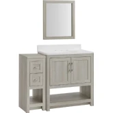 Blakely 31" Vanity Mirror & Floor Cabinet Set in Sandstone