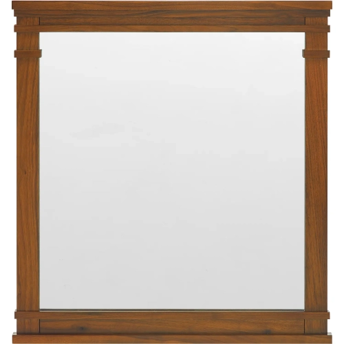 Lankford 28" Mirror in Walnut Brown Wood