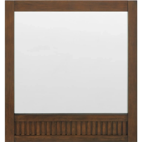 Reddick 28" Mirror in Cherry Brown Wood