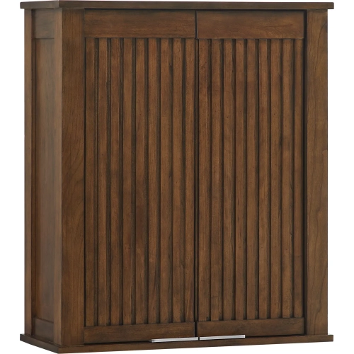Reddick 24" Wall Medicine Cabinet in Cherry Brown Wood
