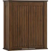 Reddick 24" Wall Medicine Cabinet in Cherry Brown Wood