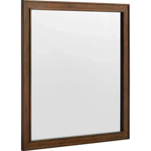 LaRay 28" Mirror in Cherry Brown Wood