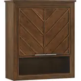 LaRay 24" Wall Medicine Cabinet in Cherry Brown Wood