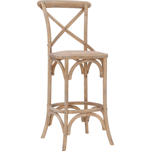 Roxy 30" Bar Stool in Gray Wash Wood