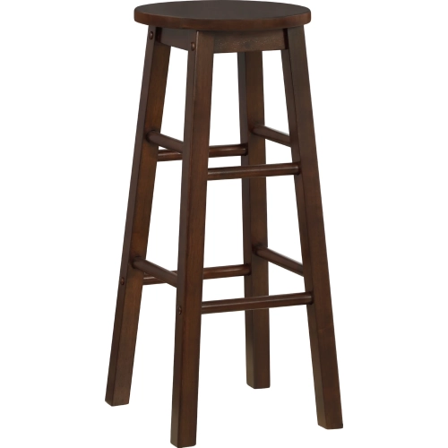 Abby 29" Bar Stool in Walnut Wood