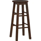 Abby 29" Bar Stool in Walnut Wood