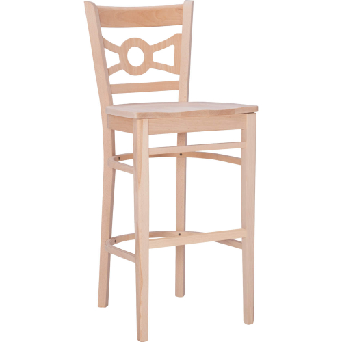 Teresa Bar Stool in Unfinished Wood (Set of 2)
