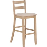Torino Soho Bar Stool in in Grey Wash Wood