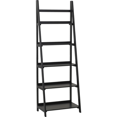 Charlotte 5 Shelf Bookcase Black