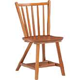 Bazel Dining Chair in Medium Oak Finish Wood (Set of 2)