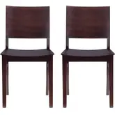 Devin Dining Chair in Espresso Brown Finish Wood
