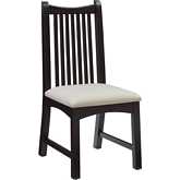 Bonnie Dining Chair in Black Wood & Silver Leatherette (Set of 2)
