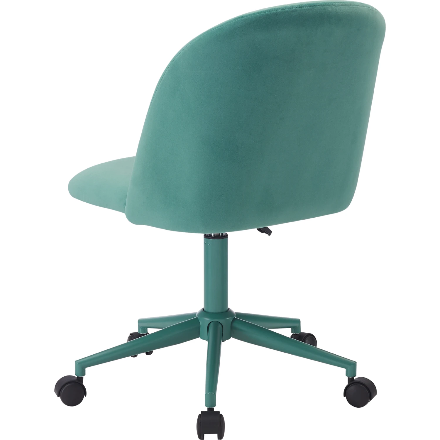 Linon CH301AQUA01U Adalynn Office Chair in Channel Stitched Aqua 