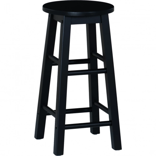 Abby 24" Counter Stool in Black Wood