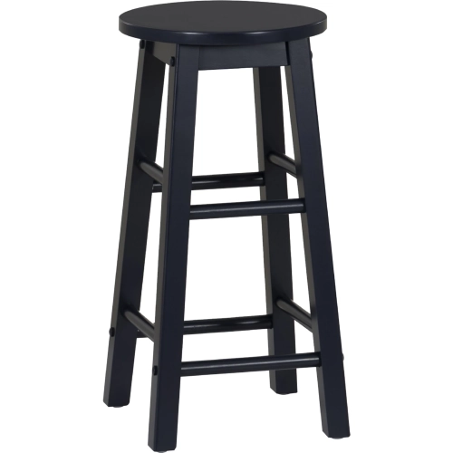 Abby 24" Counter Stool in Navy Blue Wood