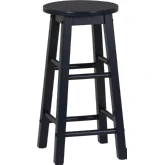 Abby 24" Counter Stool in Navy Blue Wood