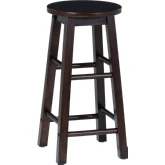 Abby 24" Counter Stool in Walnut Brown Finish Wood