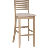 Torino Ladder Bar Stool in Grey Wash Wood