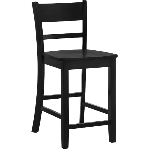 Torino Villa Counter Stool in Black Wood