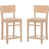 Briggs Counter Stool in Unfinished (Set of 2)
