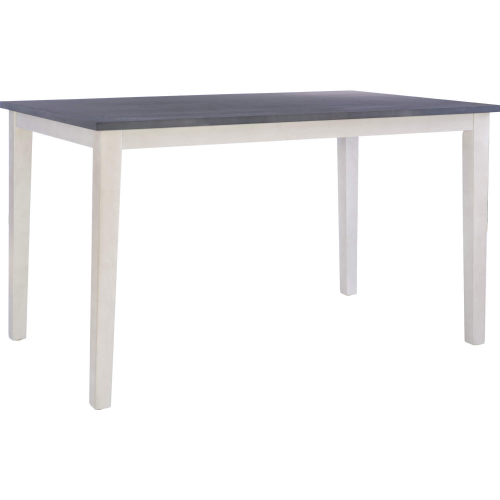 Marcum Counter Dining Table in White & Charcoal Wood