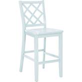 Mayfair Counter Stool in Mint Green Finish Wood