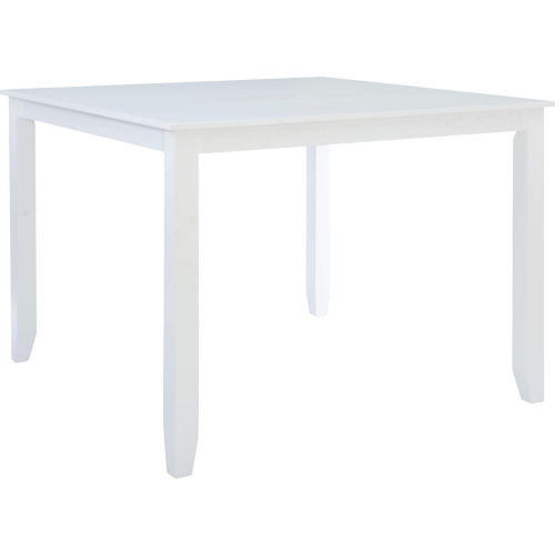 Mayfair 48" Square Counter Height Dining Table in White Wood