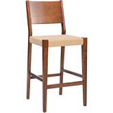 Cadence Bar Stool in Brown & Seagrass (Set of 2)
