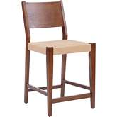 Cadence Counter Stool in Brown & Seagrass (Set of 2)