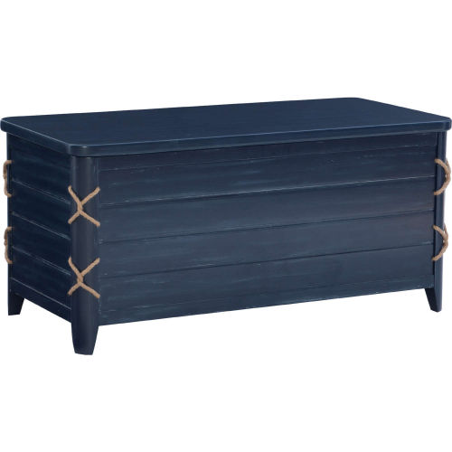 Brosnan Cedar Chest in Blue Wood & Rope