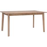 Drury 60" Dining Table in Natural Finish Wood