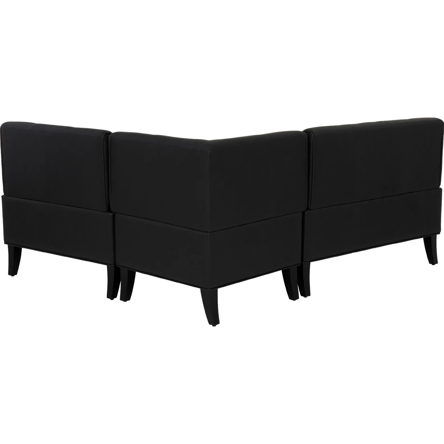 Powell D1470D21NKBLK Adler Dining Nook Banquette in Black Wood