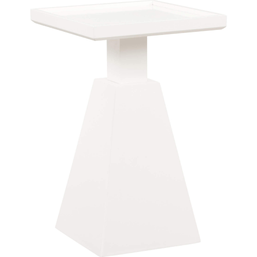 Cecilia Side Table in White Wood