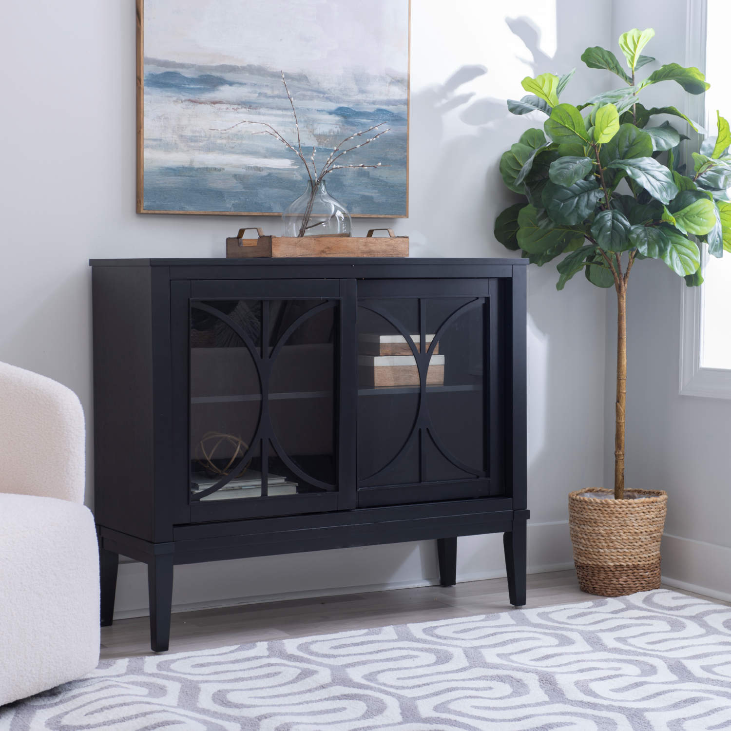 Monroe 2 Sliding Door Cabinet - Thumbnail 4