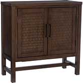 Malcolm 2 Door Accent Cabinet in Brown Wood