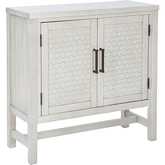 Malcolm 2 Door Accent Cabinet in Pebble Grey Wood